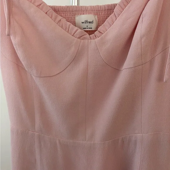 🌸 Wilfred Fable Dress | Pink Crepe | Size 8 | | SOLD OUT In Stores - Picture 11 of 14